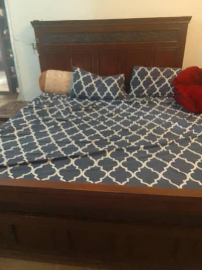 king size bed and closet used. Bed without foam