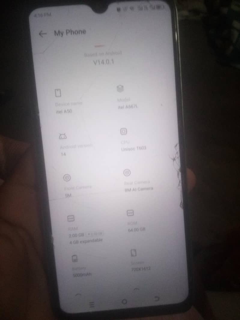 Itel A50 3