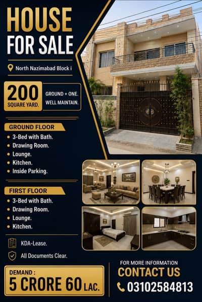 House for sale corner Block i