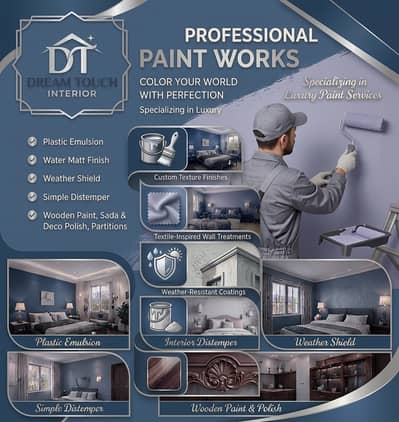 House Painting Services, Texture, Deco Polish, All Types Polish