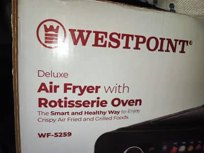 Air fryer with rotisserie oven