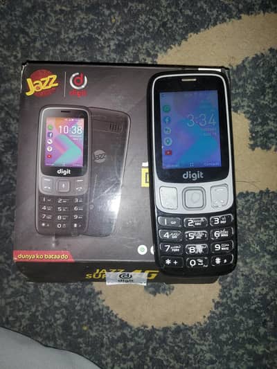 jazz digit 4g with box dual sim pta
