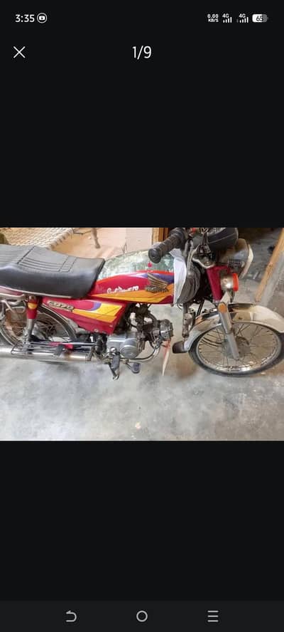 old is gold Honda CD 70 2003 only exchange