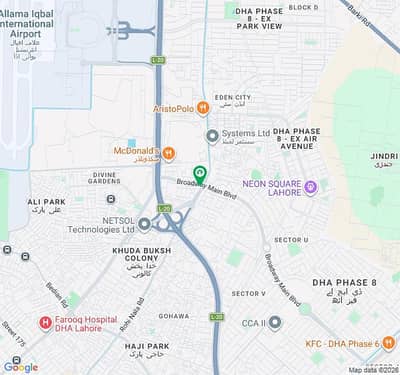 4 Marla Prime Commercial Plot For Sale DHA Phase 8 Broadway, Block B