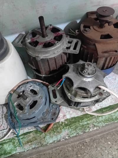 washing machine and drayer motors copper and silver