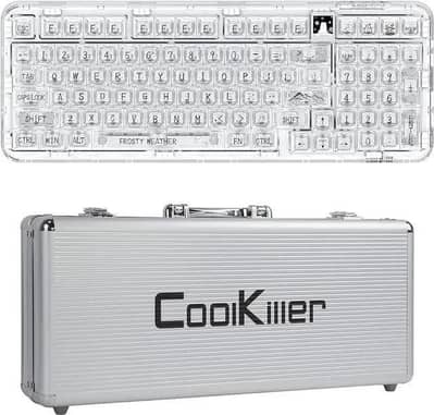 Coolkiller CK98 Transparent Mechanical Keyboard (OLED Display/like new