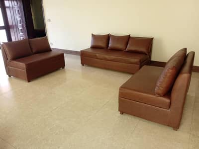 Sofa set of 8 seats ( 3+2+2+1 seats) for sale.