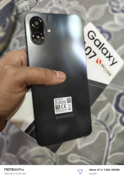 Samsung A07 4/128Gb New condition 10/10 contact 03363362660