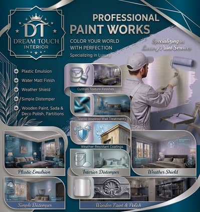 Interior & exterior painting Distemper / Emulsion / Weather sheet Wall