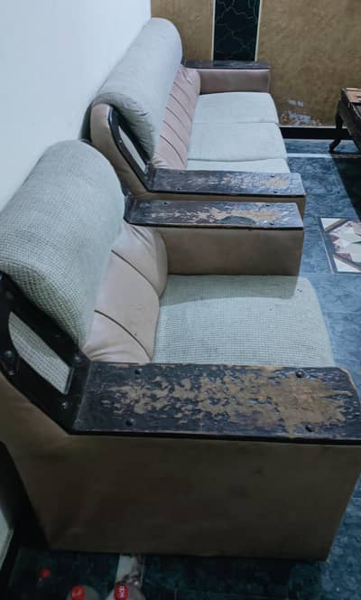 6 Seater Sofa set with one standard table .