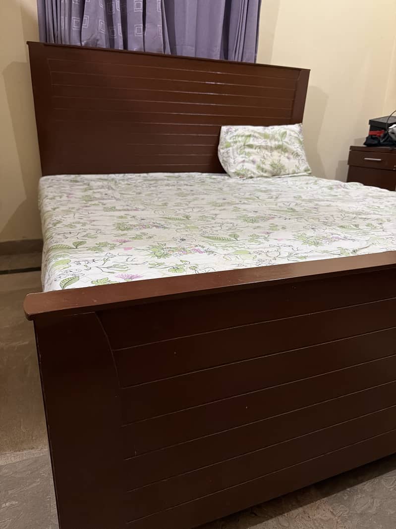 king bed with side table mirror dressing table full bed set 1