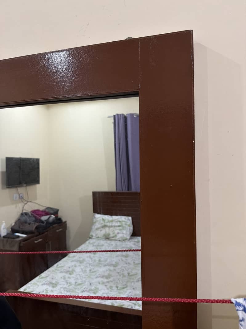 king bed with side table mirror dressing table full bed set 6
