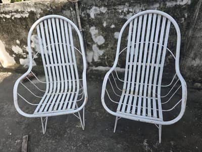 garden iron chairs