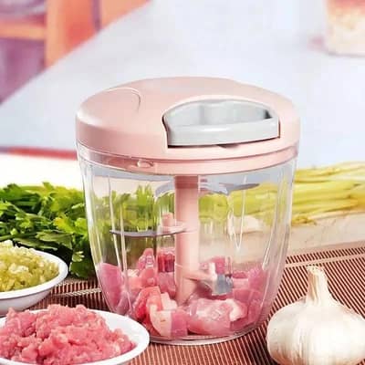 manual meat chopper pink ABS plastic kitchen tool delivery available