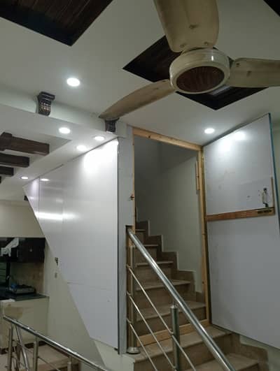 10marla 3beds DD TV lounge kitchen attached baths like brand new house ground portion for rent in G 13 1 islamabad