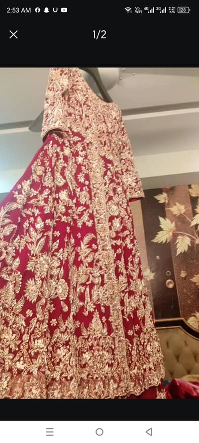 Bridal barat / wedding dress / designer dress / barat dress for sale