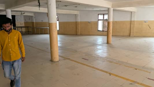 4 Kanal Warehouse First Floor for Rent in Johar Town for Stitching Unit, Werehouse Any Commercial Usage Cargo lift Available Use Good Location with 100 KVA load