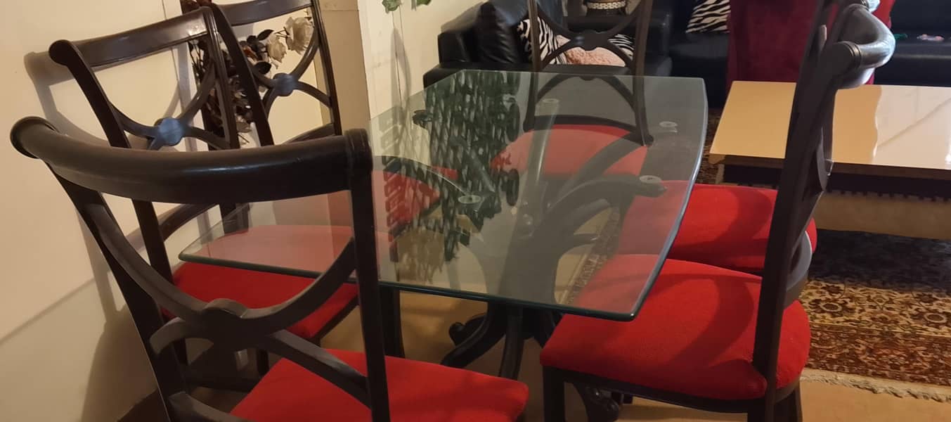 solid wood dining table with chairs 2