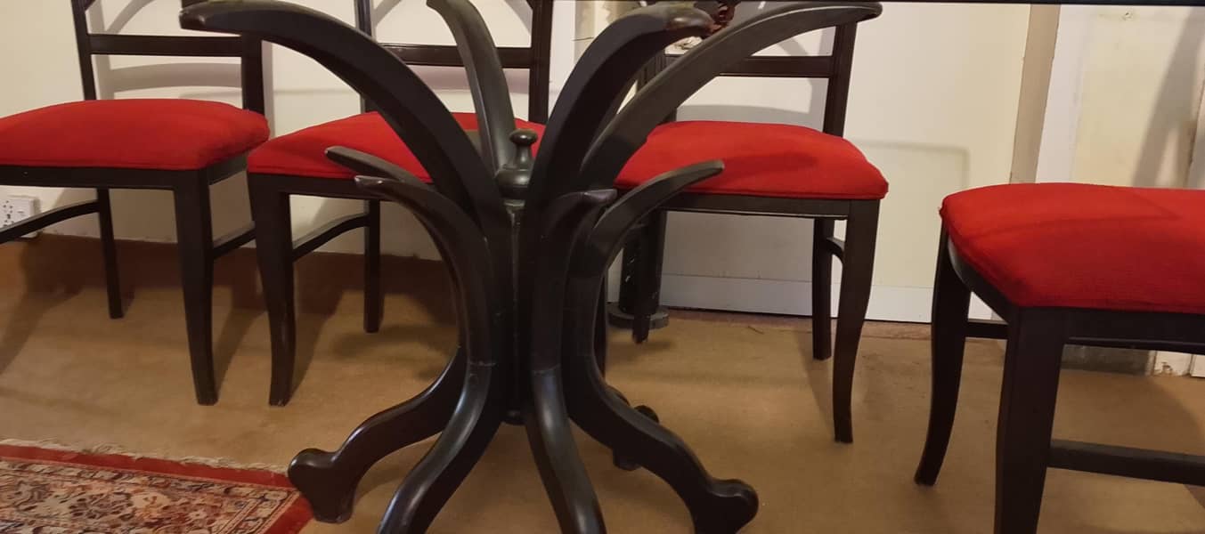 solid wood dining table with chairs 5