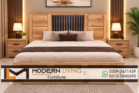 King Bed With 2 Side Tables Best Quality