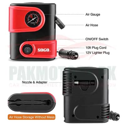 brand new sogo air compressor, inflator, argent for sale
