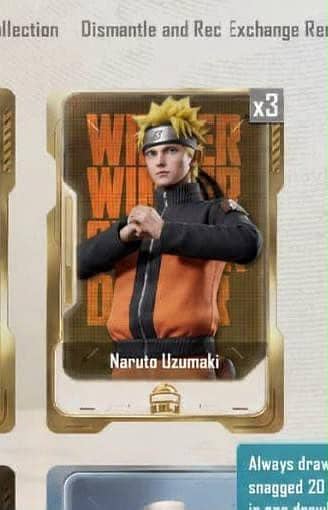 brand new Naruto uzumaki card's available 