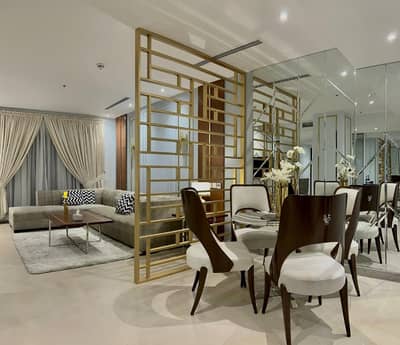 2 BEDROOM WITH MAID ROOM FULLY FURNISHED FACING GARDEN APARTMENT FOR RENT