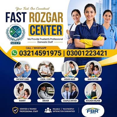 Provide Maid , Driver, Helper, Couples, Patient Care, Cook Helper