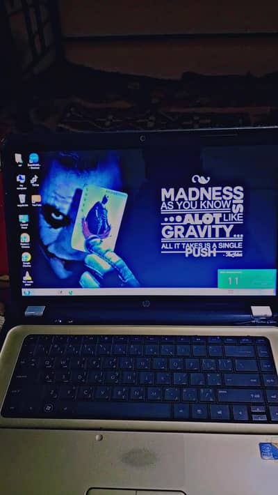 HP laptop golden colour