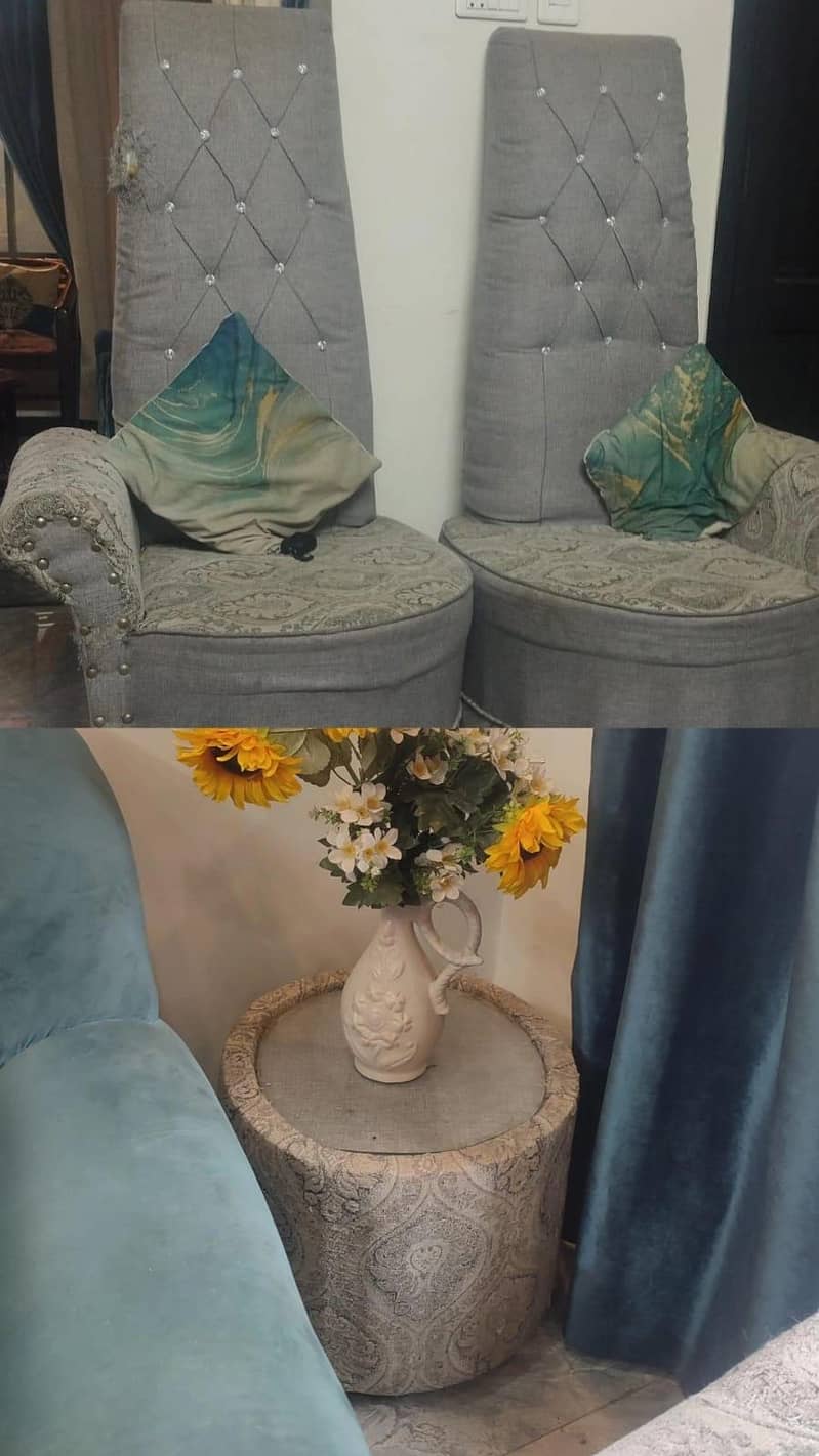 4 seater Dining table and round table sets 2