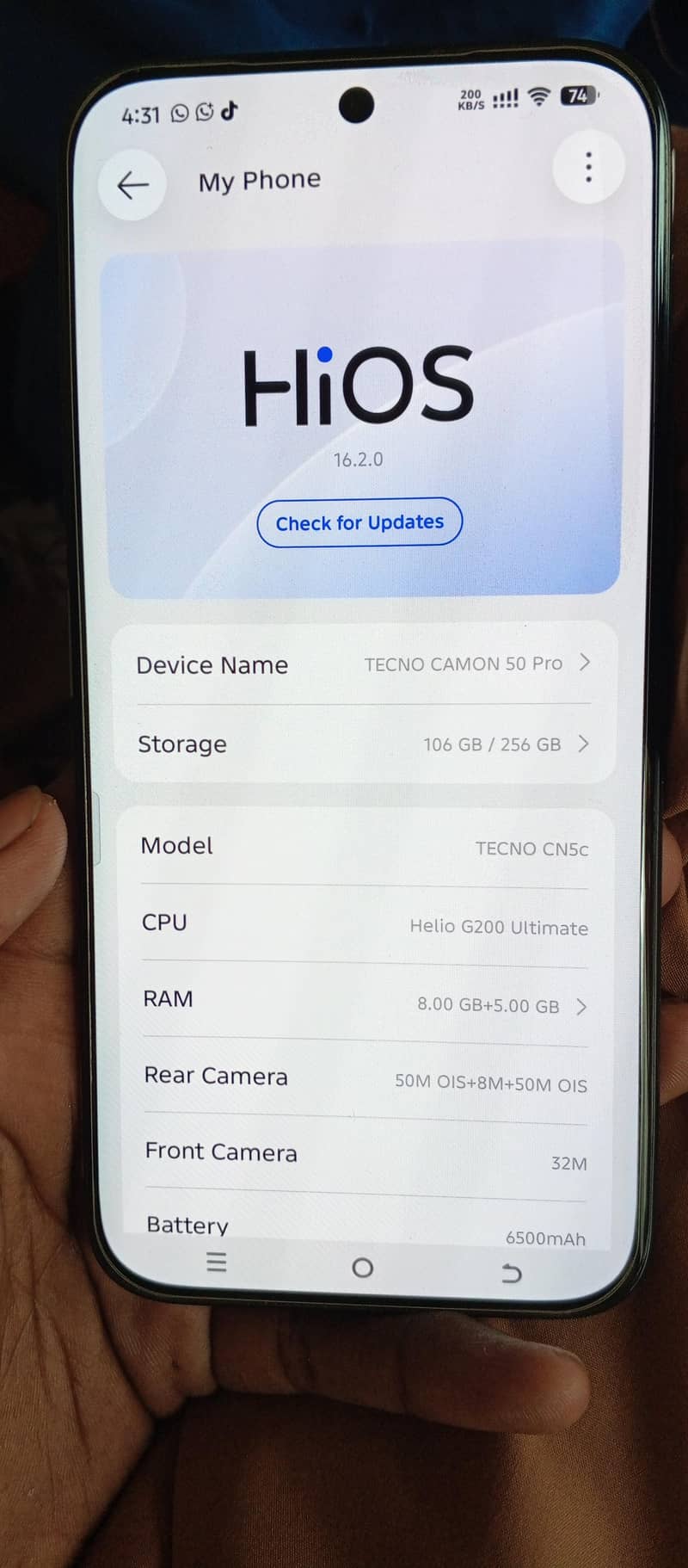 Tecno comen 50 pro 8