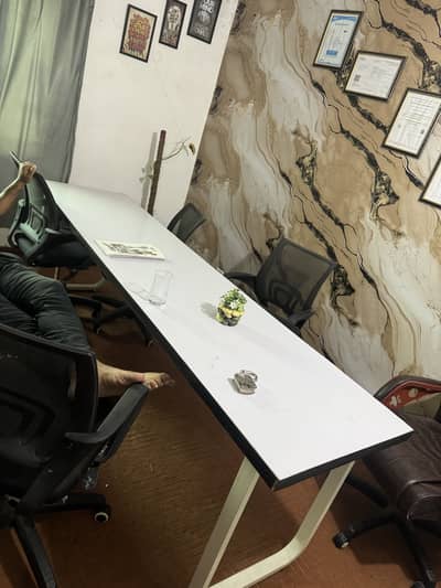 Office table and chairs