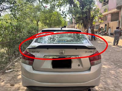 Universal black ducktail spoiler