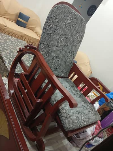 wooden rocking chair