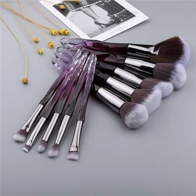 Crystal Makeup brushes in multiple color combinations available!