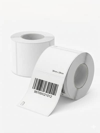 Barcode Sticker Roll 38*28 Direct Thermal 1000SPR