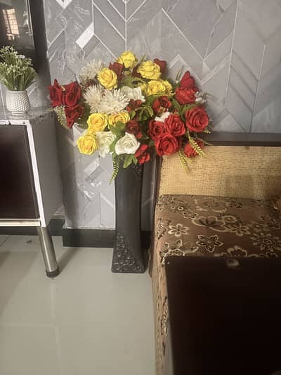 flowers with planter