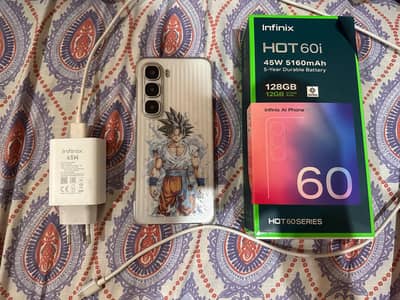 Infinix hot 60 i box+charger + warranty