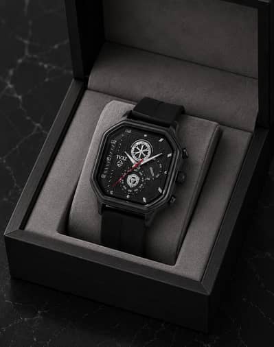 Sleek Black Premium Zeal Watch | Magnetic Locks & Dual Color-Dile