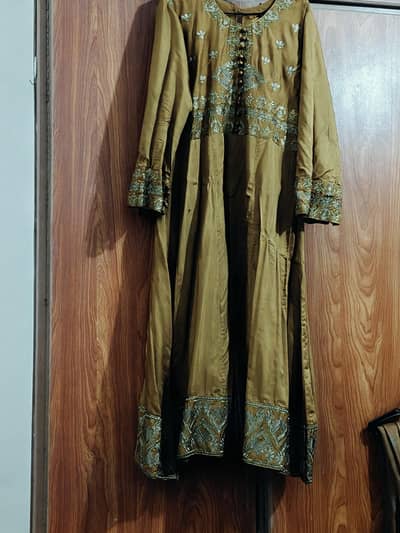 3 PC long open frock style