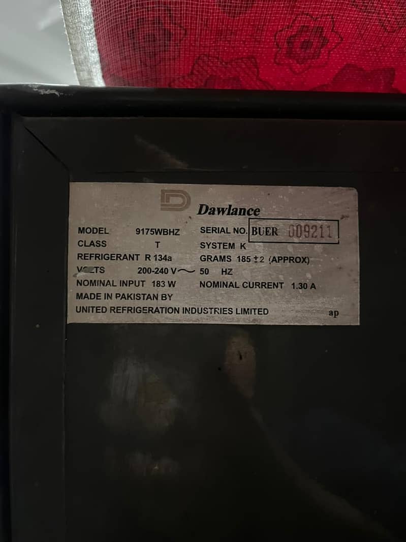 Dawlance refrigerator 3