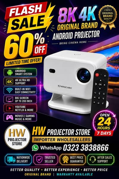 hd projector | ANDROID Projector | Mini Projector | smart projector