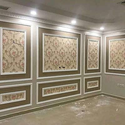 PVC Molding - French wall moulding wall design- Pvc moulding design