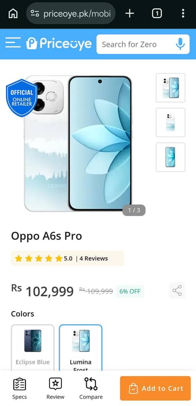 Oppo A6S Pro 8/256