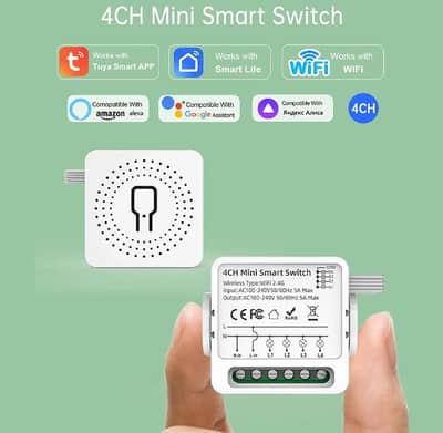 WiFi Smart switch 4 channel tuya SmartLife supported