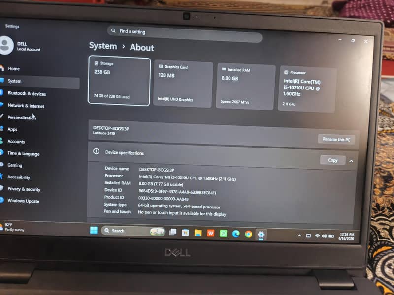 dell core i5 8
