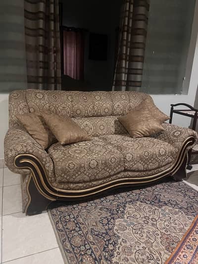 Luxury sofa set with rocking chair
