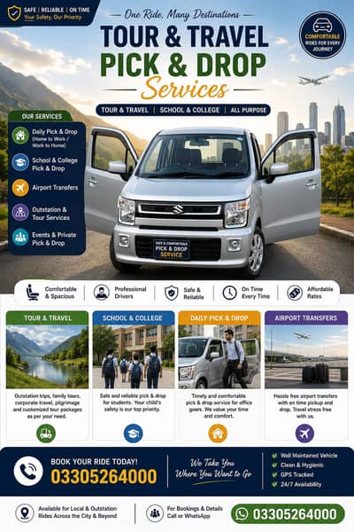 Pick & Drop | Tour & Travel Services Islamabad