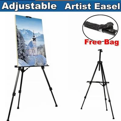 Foldable Adjustable Artist Tripod Easel stand for Canvas Board