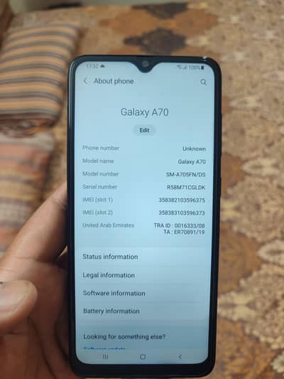 Samsung Mobile A70